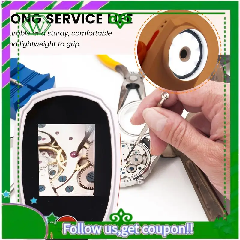 Reliable-Kids' Handheld Digital Microscope, 2.0-Inch Color IPS Screen, 400X Portable Magnifying Glass