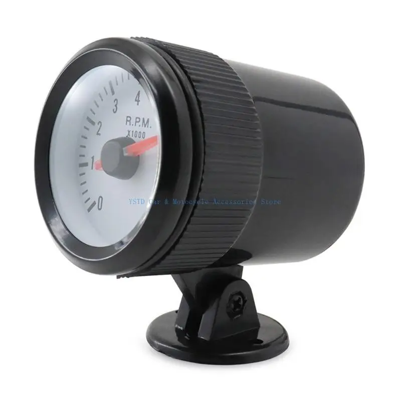 

L5BC 0-8000RPM 2 Inch 52mm Tachometer Gauge With Blue LED Light Rings Suitable For Car And Motorcycle 1-8 Cylinder Gas Engine