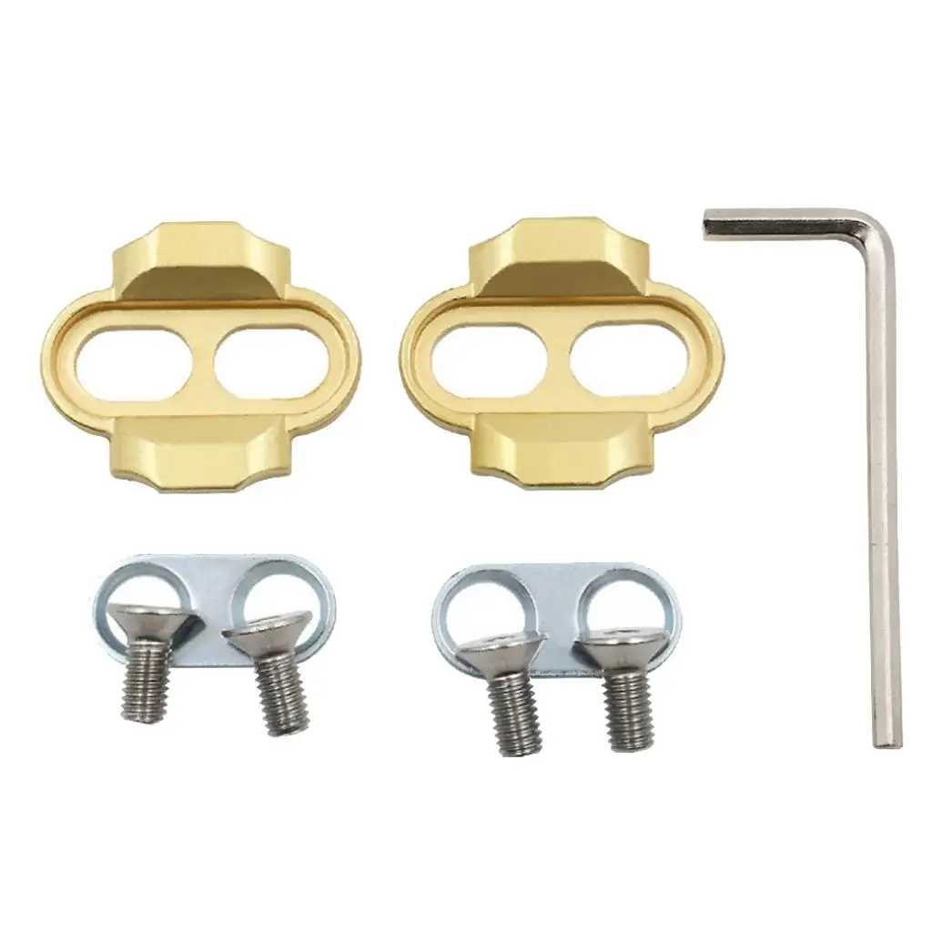 

2 Bolt Brass Mountain Bike Cleats SPD Compatible Self Locking Bicycle Pedal Parts for Pedals MTB