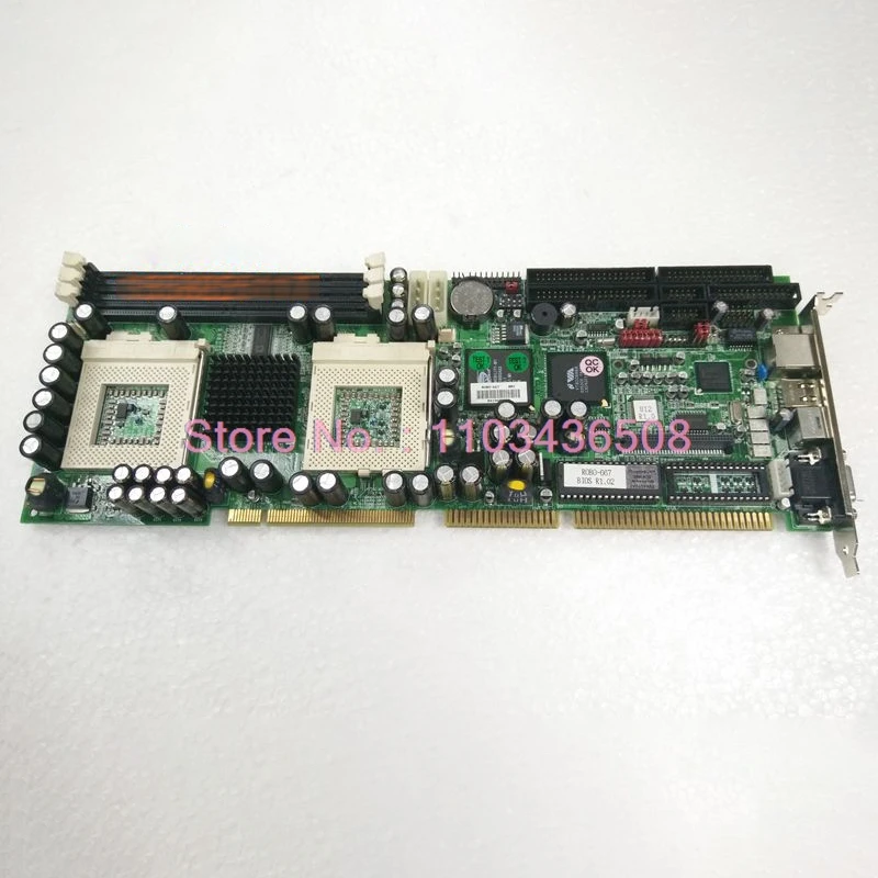 لوحة أم للكمبيوتر الصناعي الأصلي لوحدة المعالجة المركزية المزدوجة ROBO-667