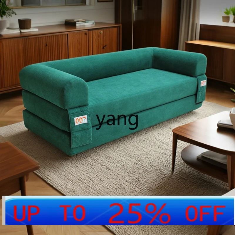 LTT high density sponge sofa three-person straight row sofa living room lazy sofa bed