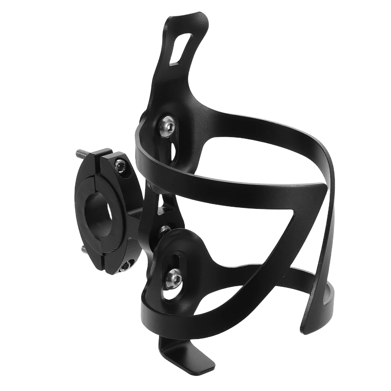 

1 set Adjustable Bike Water Bottle Cage Aluminum Alloy Cup Holder for Mountain Distance Riding Universal Compatibility