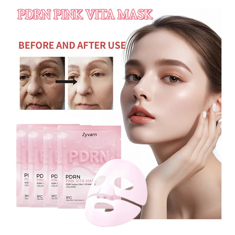Pdrn Pink Vita Gel Mask Collagen Salmon Dna Lifting And Firming Mask Deeply Hydrate Nourish And Brighten Glow Skin 1/3/5pc