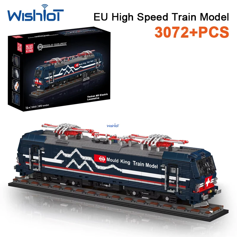 

Mould King 12045 3072pcs Vectron Electric Locomotive Model MOC Building Blocks Bricks Railway System Toy for Collector Gift Toy
