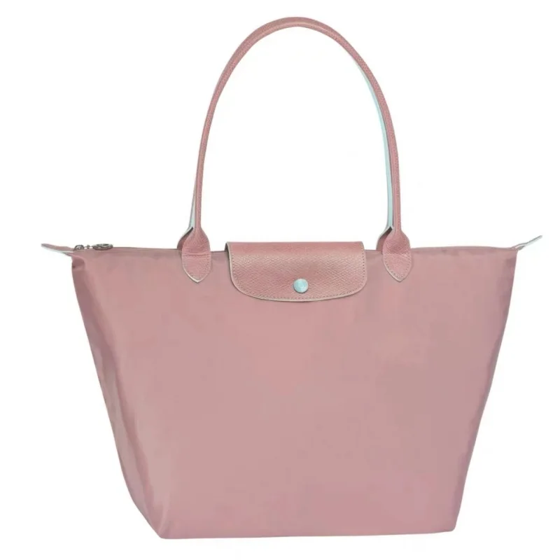 Bolso de hombro informal para mujer, bolsa de nailon de alta calidad, de gran capacidad, clásico, plegable, 2024