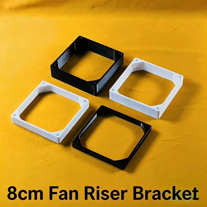 80mm Dummy Radiator Mod Fan Riser Mount, PC Case Fan Spacer Bracket with Free Screws