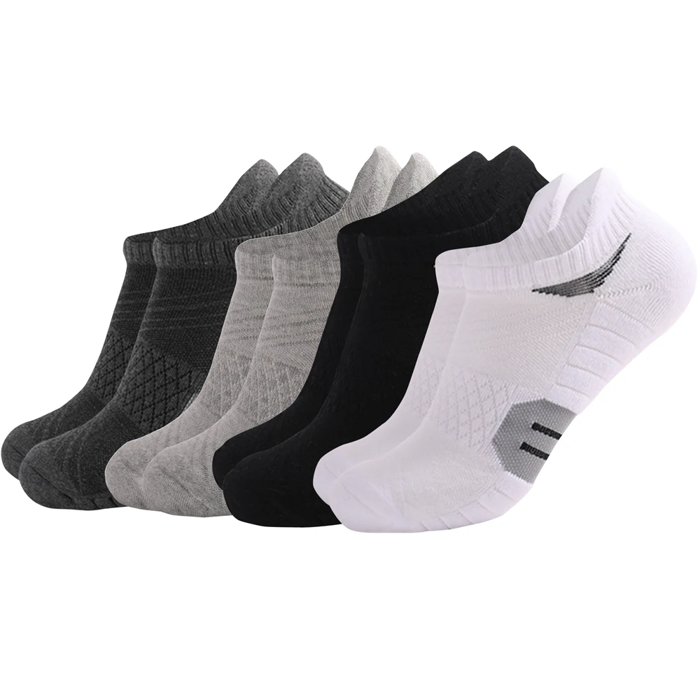 3PAIRS Towel Bottom Hiking Socks Men Women Cotton Sock Short Running Sport Socks Breathable Deodorous Socks Plus Size EU35-50