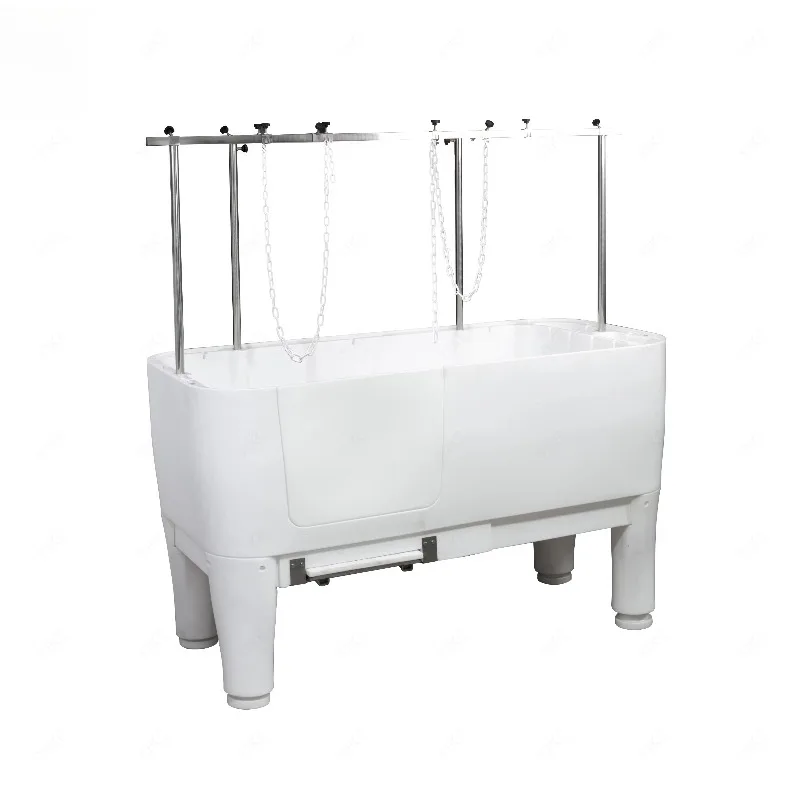 Salone per toelettatura Doccia spa in plastica per animali domestici Vasca da bagno Stazione di lavaggio per cani Vasca da bagno spa portatile in plastica per animali domestici