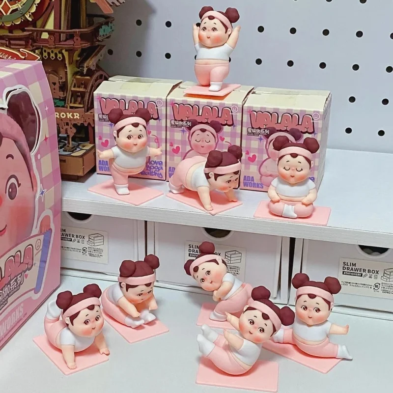 

Подлинная серия Valala Yoga-Loving, милая мини-фигурка, глухая коробка, очаровательная мини-кукла, украшение для рабочего стола, фигурка, подарок для подарка