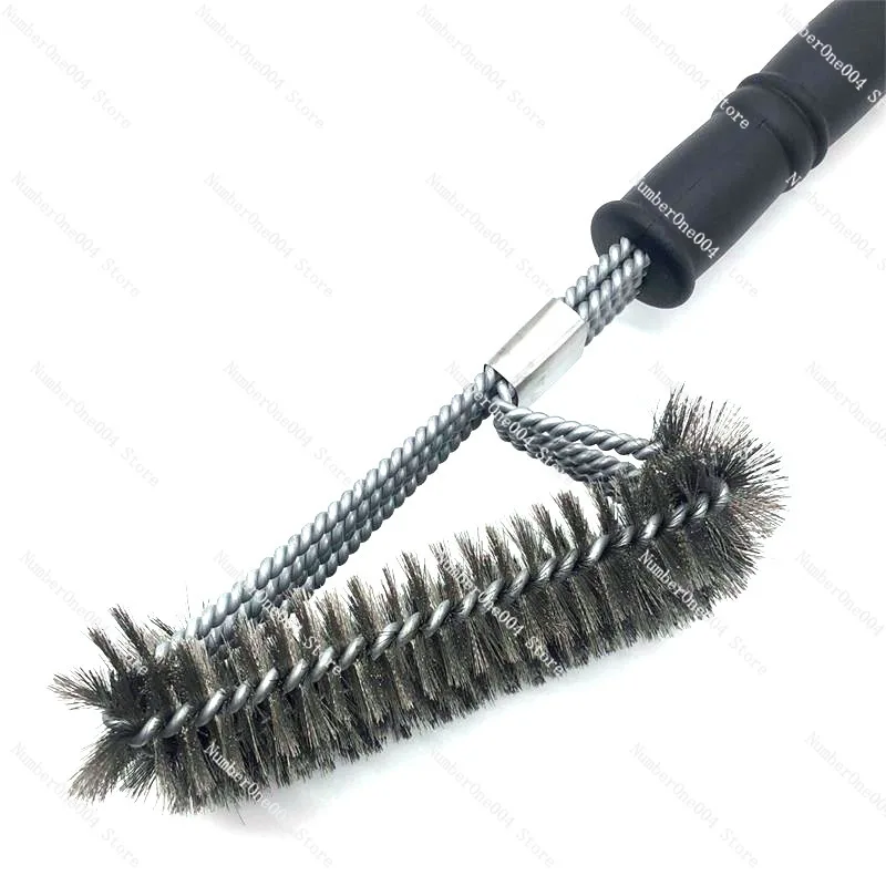 18inch Four-head Barbecue Cleaning Brush Oven Grill Cleaning Brush Wire  Bbq Tool