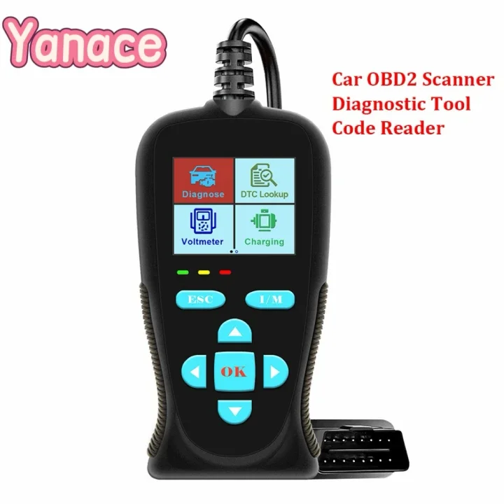 

Yanace Car OBD2 Scanner Diagnostic Tool with Code Reader Voltmeter Charging Function for Quick Troubleshooting and Maintenance