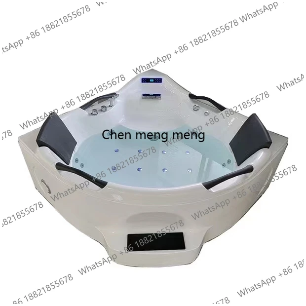 

Акриловые ванны-джакузи для помещений, черные, со смесителем, встраиваемые, угловые, на 2 человек