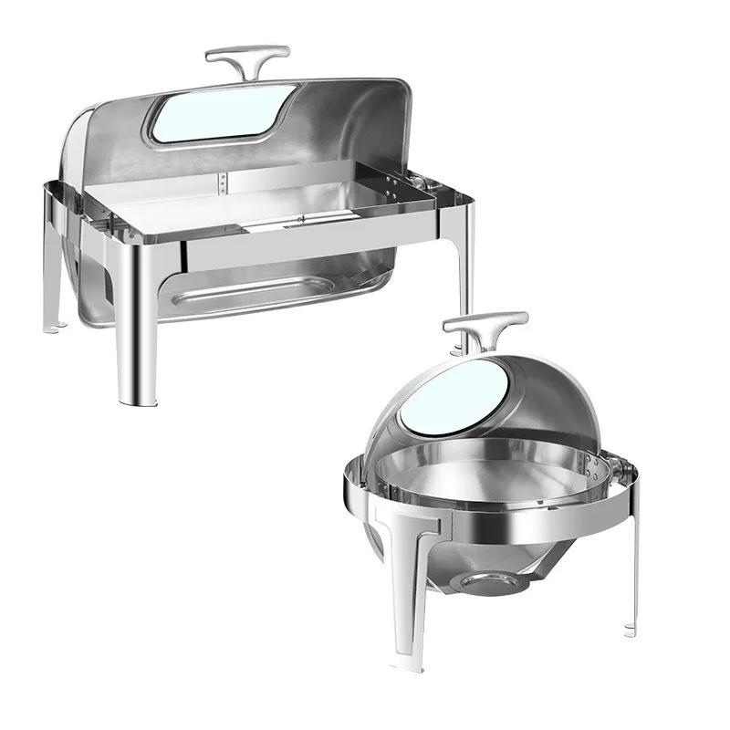 Buffet insulation furnace hydraulic visual full flip hotel restaurant suitable for alcohol electric heating