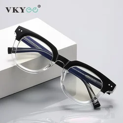 VICKY Thick Anti Blue Light Blocking Reading Glasses Men Computer Optics Eyeglasses Anti-reflective Prescription Glasses PFD2120