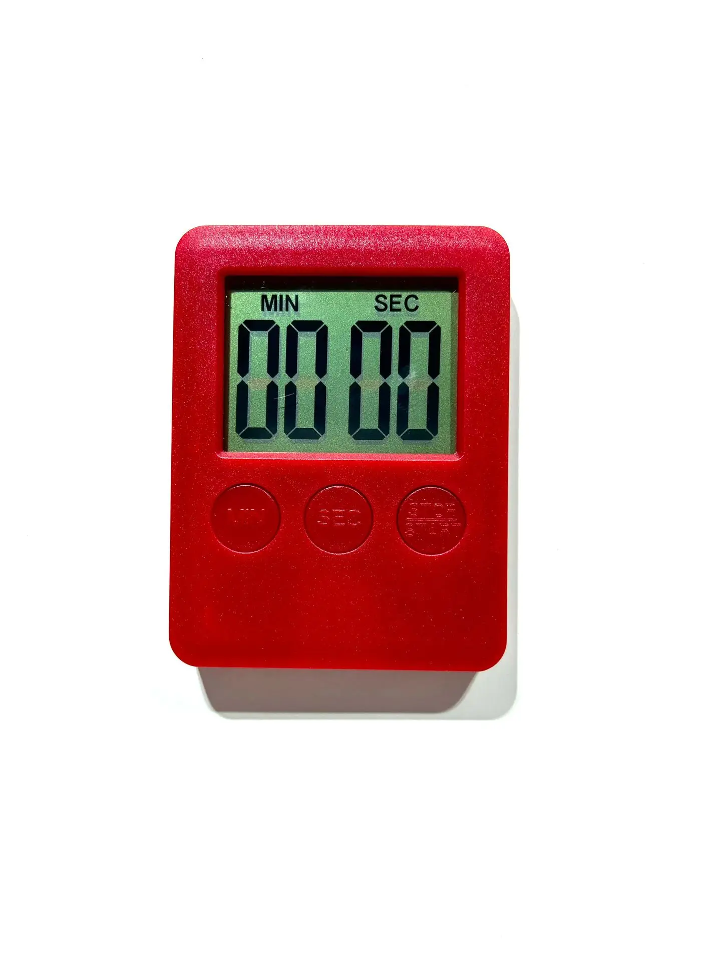 LED Large Screen Display Ultra Thin Timer Mini Kitchen Digital Timer with Battery Magnetic Back