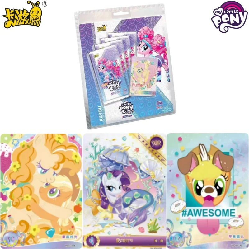 KAYOU Genuine My Little Pony Card Twilight bag 3nd Animation Comic Cartoon Periphery Collect Card Toy for Children Holiday Gift