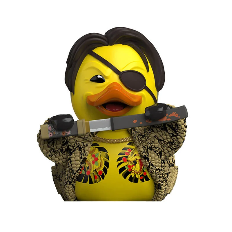 Original Numskull TUBBZ Yakuza Goro Majima Cartoon Character Collection Duck Collectible Ornaments Desktop Bathtub Toys Kid Gift