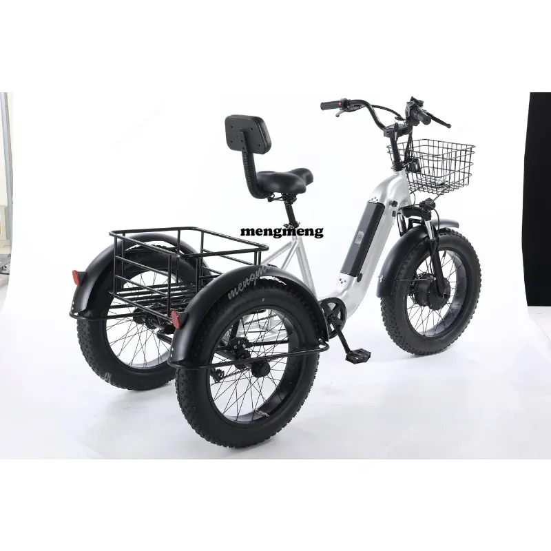 20-Inch built-in lithium battery electric snow tricycle motor 48V brake paint snow crazy grab, explosion