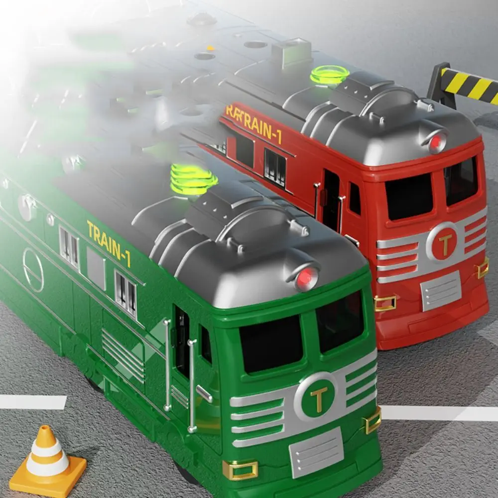 

Children Simulation Proportions Retro Green Train Inertia Spray Toy Car Early Education Educational Kids Train Model Toys