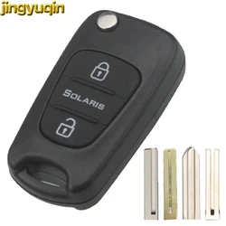 Jingyuqin Flip Remote Auto Schlüssel Shell Fob Für Hyundai Solaris Accent 2011 2012 2013 Original Schlüssel Fall TOY40 HY20R Klinge 3 tasten