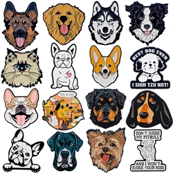 Cute Dogs Enamel Pin Cartoon Animal Badges on Backpack Pet Lovers Brooches For Women Lapel Pin Cosplay Accessories Toys Gifts
