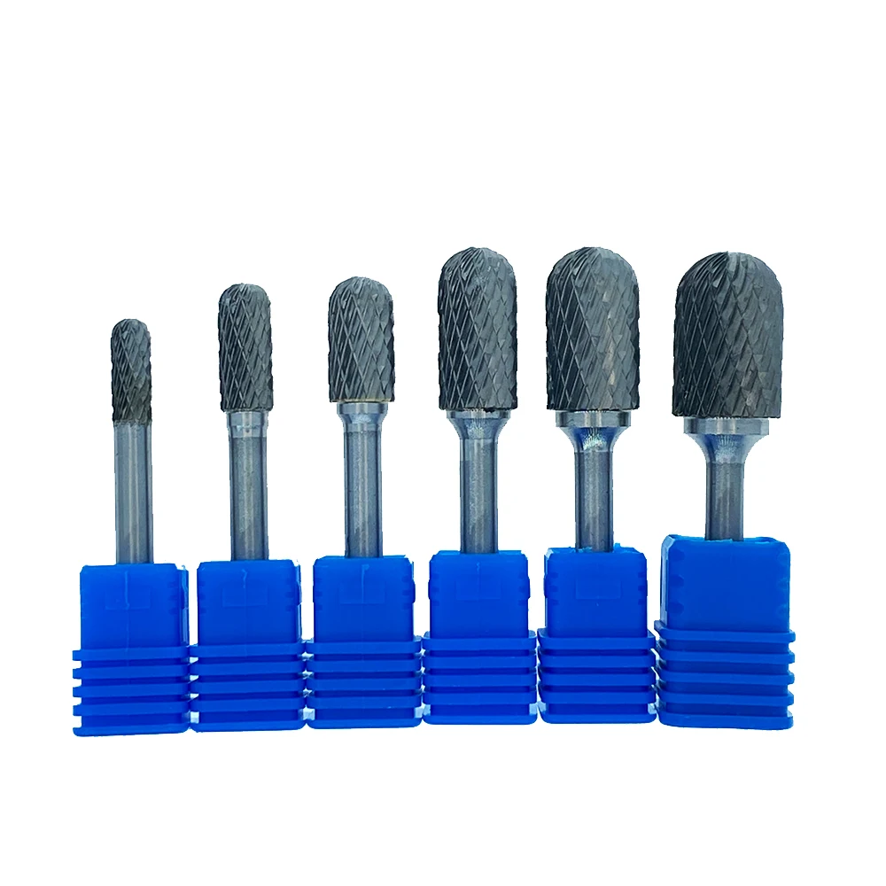 6mm CX Type Head Tungsten Carbide Rotary File Tool Point Burr Grinder Abrasive Tools Drill Milling Carving Bit Tools for Metal