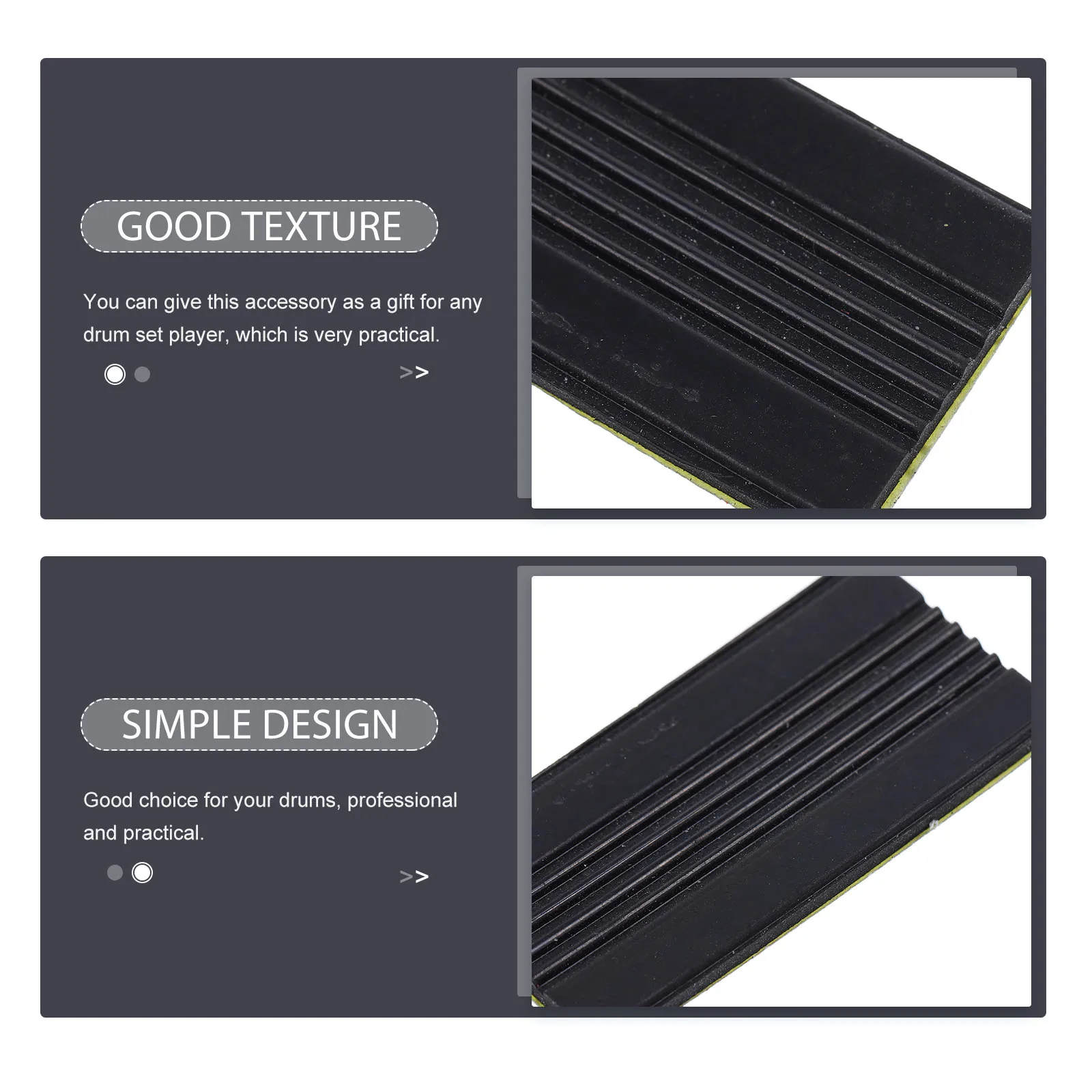

Anti-slip Floor Drum Pad Hoop Protector Kick Practice Pedal Replacement Parts Marching Percussion Accessories Black Bass Guard