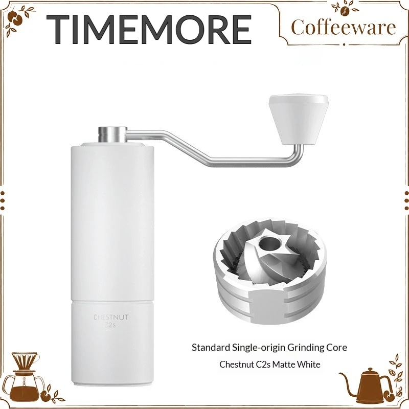 TIMEMORE Chestnut C2S Dual Shaft Manual Coffee Grinder Adjustable Portable For Hand Drip Espresso Coffee Bean Household