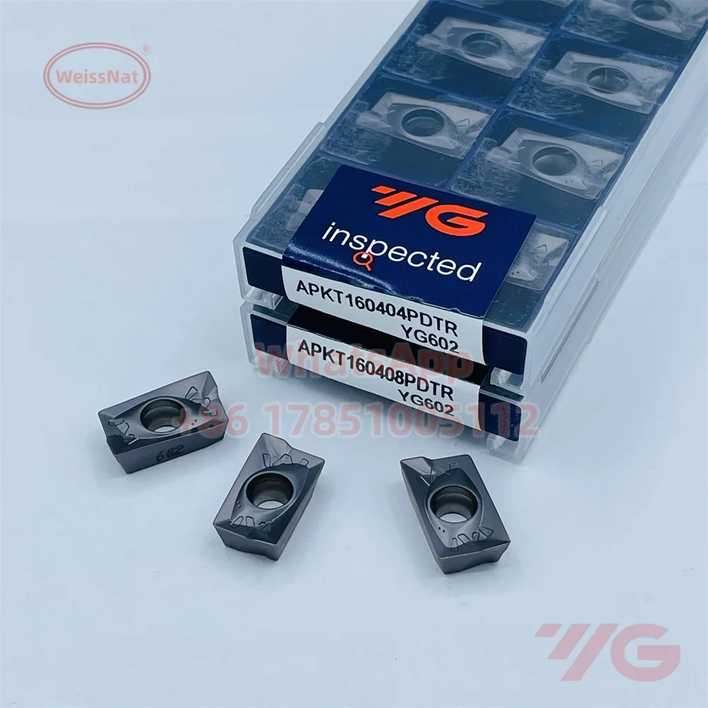 

YG-1 APKT100305PDTR APKT100308PDTR APKT160404PDTR APKT160408PDTR APKT160416PDTR YG602 YG622 Carbide Insert APKT Inserts