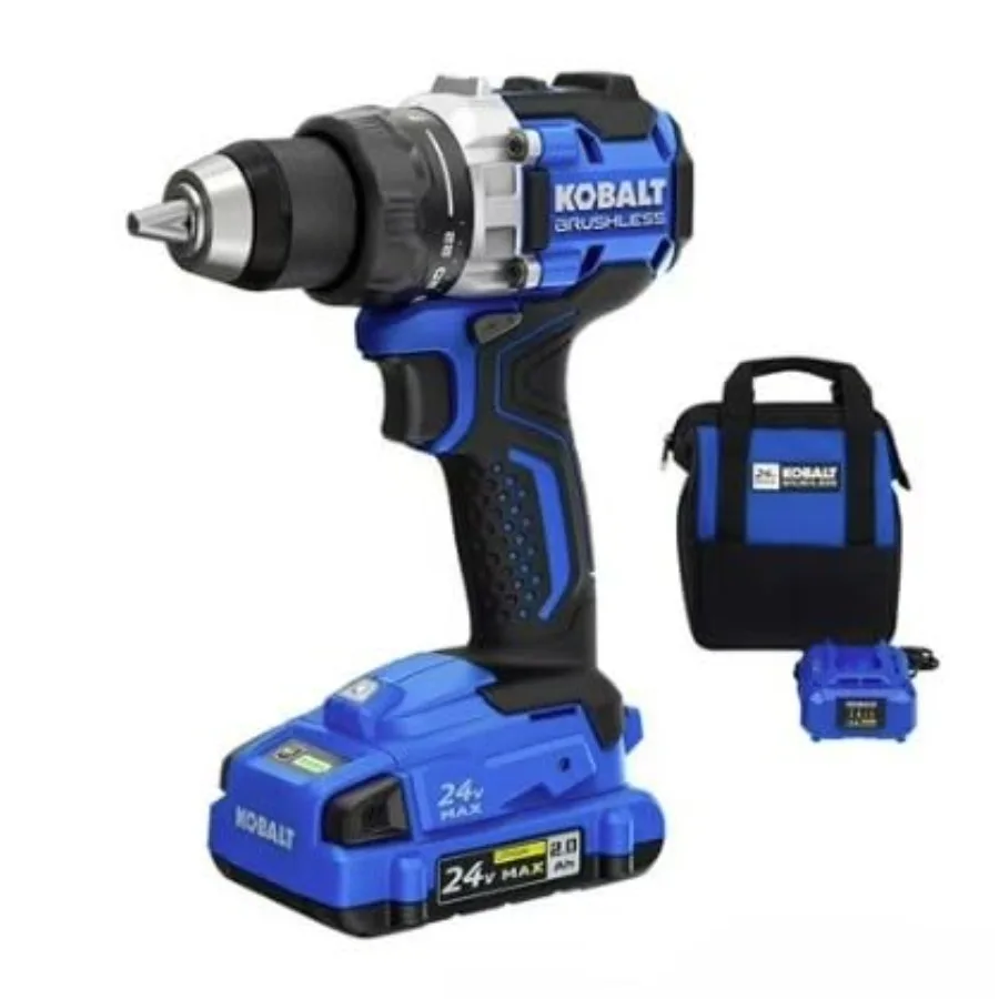 

Бесщеточная аккумуляторная ударная дрель-шуруповерт 1/2 дюйма, 24 В, Li-ion, с регулируемой скоростью, без аккумулятора и зарядного устройства (только инструмент)