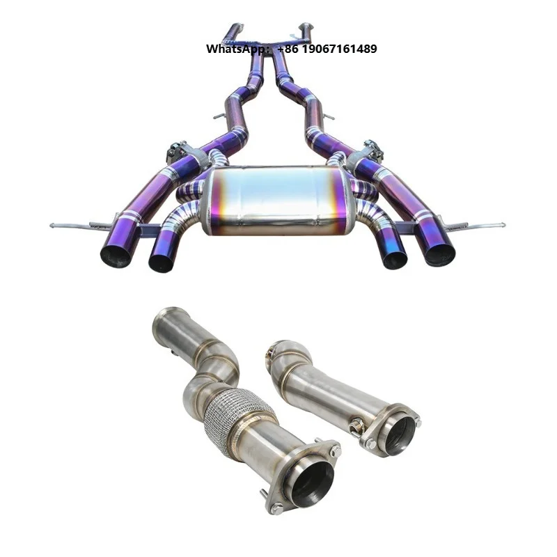 Factory Stock G82 G83 M4 G80 M3 Titanium Tuning Exhaust System Muffler  Car Valve Valvetronic Exhaust Catback+ Downpipe xiangx