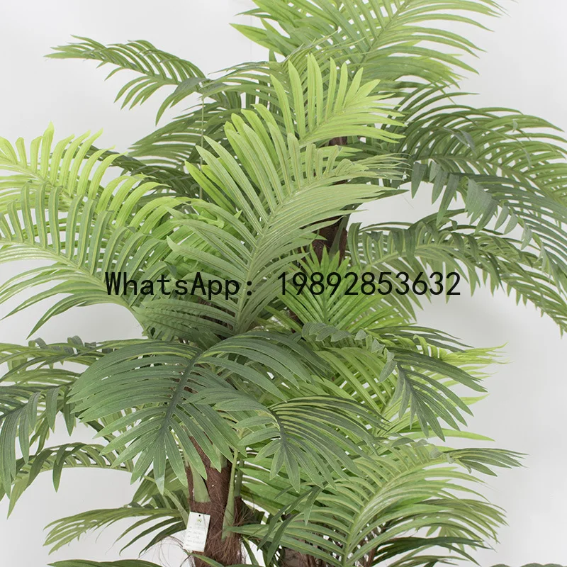 BJ Tropical Rainforest Needle Palm Tree Areca Palm Tree Greenery Landscape Potted Plant High Simulation