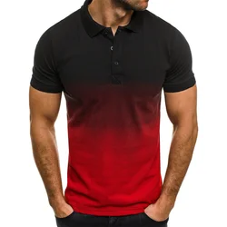 Men Polo Men Shirt Short Sleeve Polo Shirt Contrast Color Polo New Clothing Summer Streetwear Casual Fashion Men tops