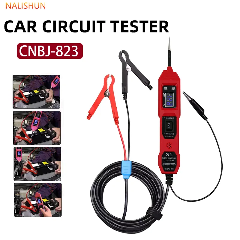 Pro Automotive Circuit Master - DC 3.5-36V Multifunctional Drive Tester Digital Display Short Circuit & Ground Fault Detector