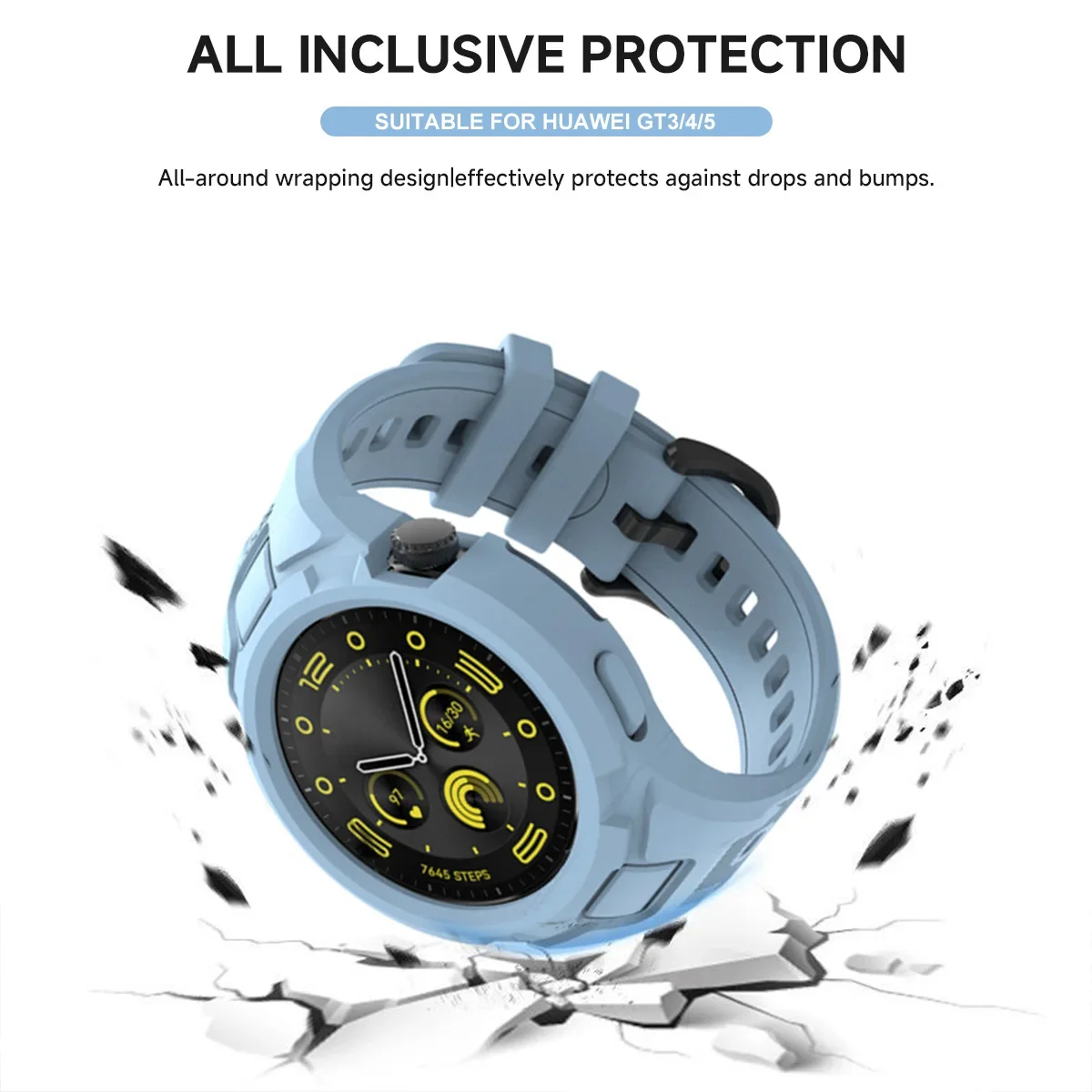 + สําหรับ Huawei Watch GT5 4 41/46 GT3 42 กีฬา Breathable สมาร์ทสายนาฬิกาสําหรับ Huawei Watch GT5 GT4 41/46 มม.