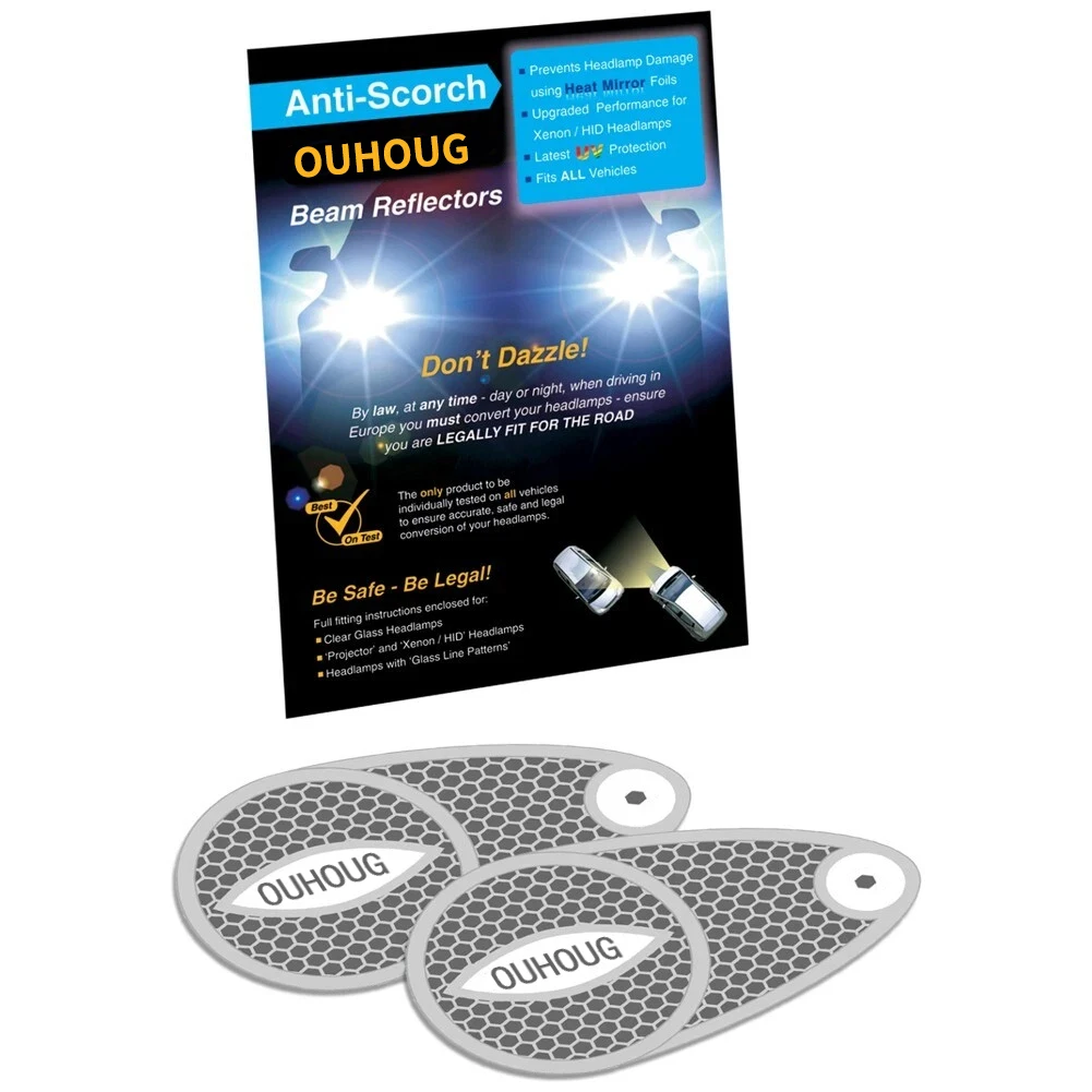 8 PCS Europe Car Travel Kit European Driving Kit Digital Alcohol Breathalysers Warning Triangle Storage Bag Headlight Deflectors