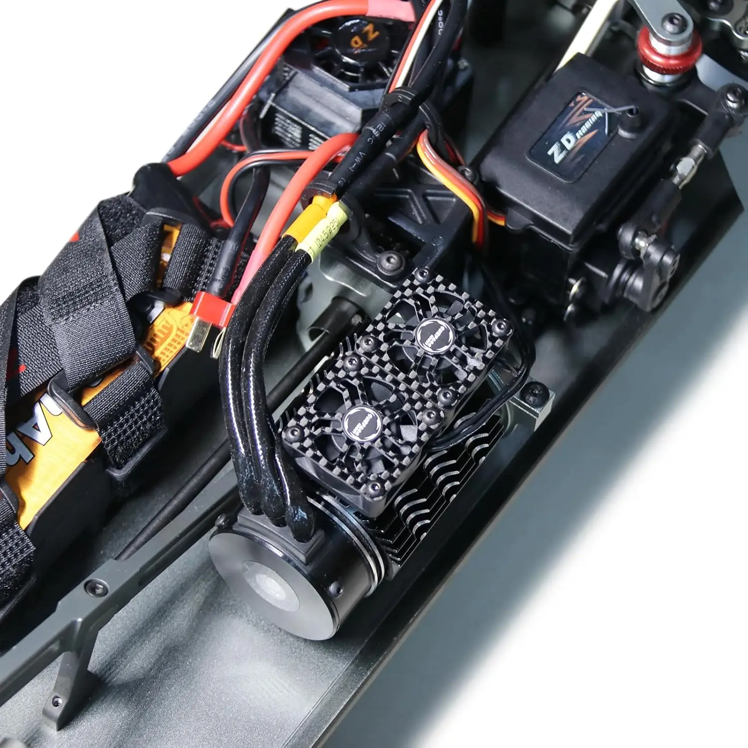 المزدوج 30 مللي متر RC مراوح التبريد 27000 دورة في الدقيقة 4068 4274 فرش السيارات المبرد ل 1/7 1/8 40 مللي متر 42 مللي متر قطر حجم RC فرش السيارات