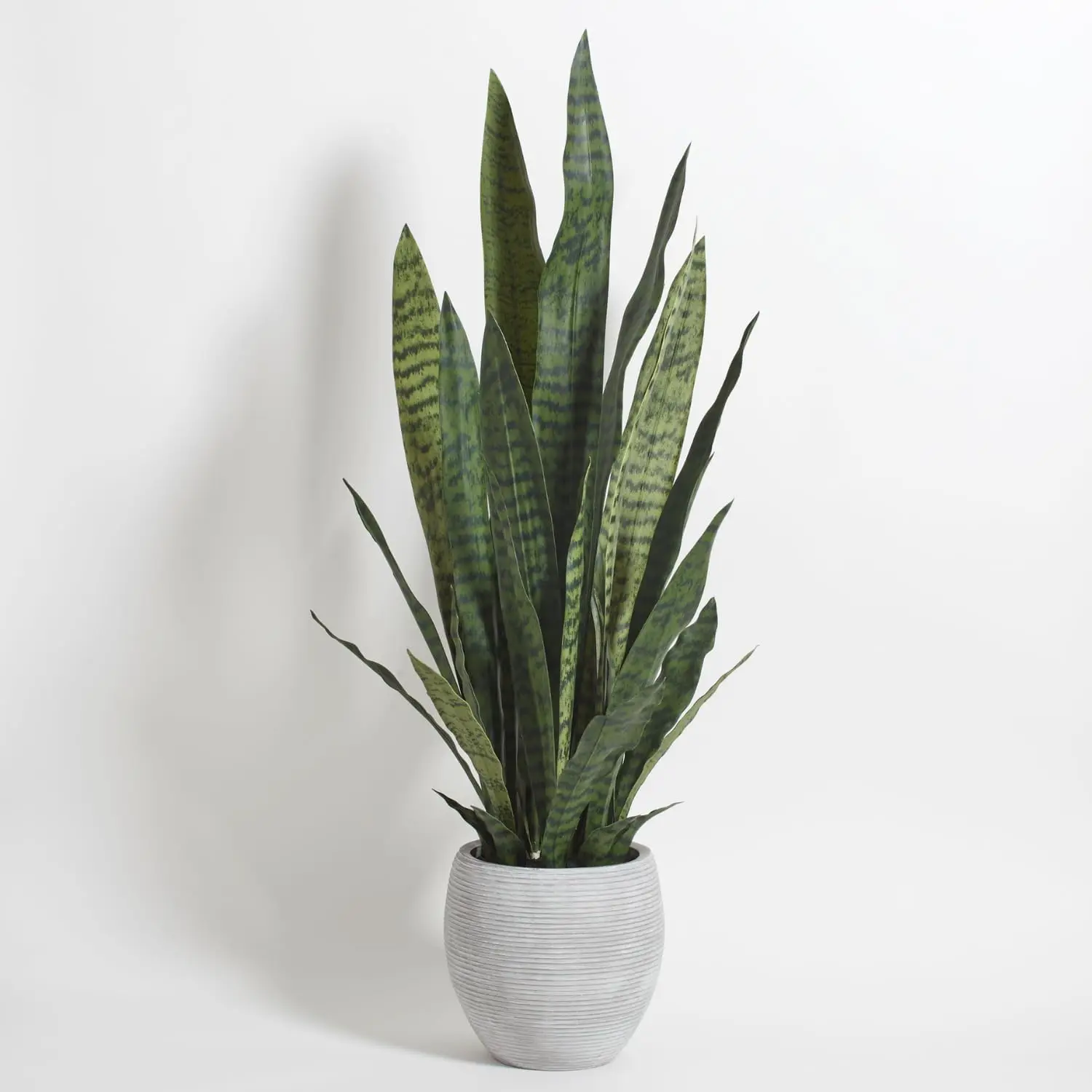 

Faux Snake Plant, Premium Artificial Indoor Plant Stands 40” Tall and Enhances Interior Design, Lifelike-Leaves Create Realistic