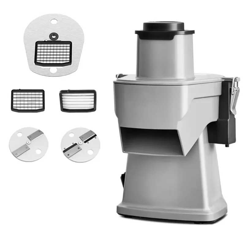 Electric Vegetable Cutter Die Cast Aluminum Body Commercial Potato Chip Slicer Heavy Duty Food Processor for Kitchen
