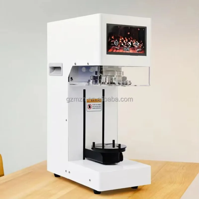Full  Electric Can Sealing Machine For Milk Tea Aluminum Plastic Pop Lids Optimal For Heat Sealing Easy To Operate