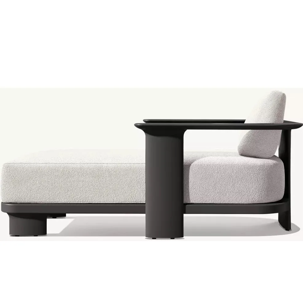 เตียงกลางแจ้ง เฟอร์นิเจอร์อลูมิเนียมอัลลอยด์ ระดับโรงแรมห้าดาว ริมทะเล สระว่ายน้ำ ระเบียง ห้องตัวอย่าง เก้าอี้พักผ่อนโลหะ