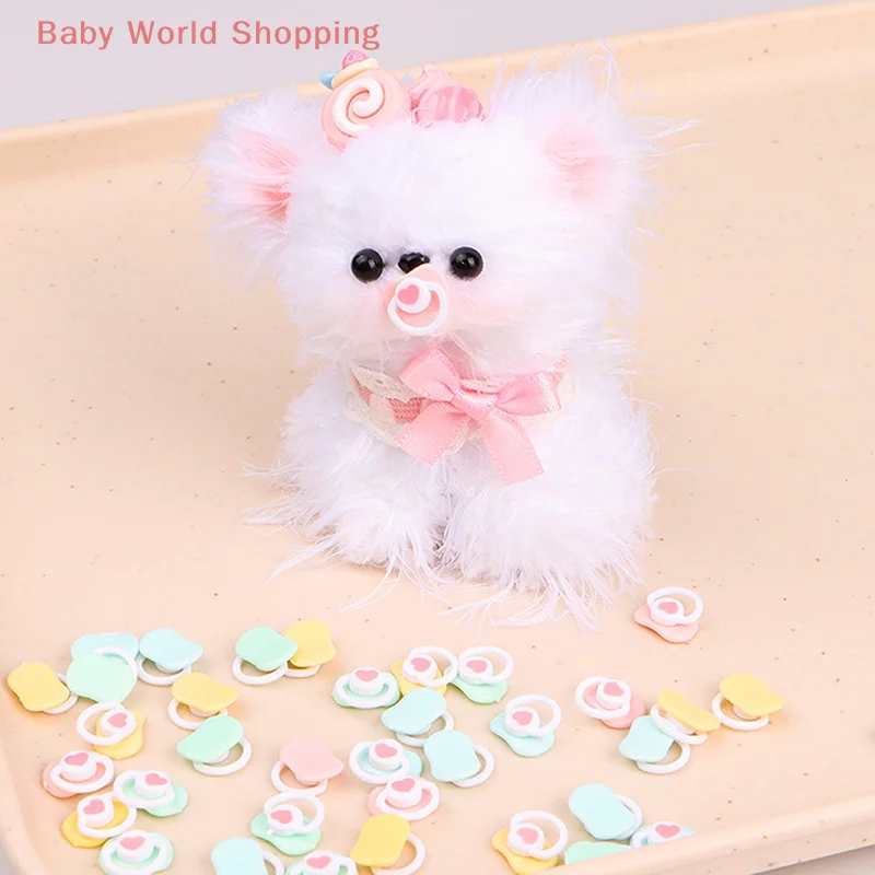 5pcs 사랑스러운 미니 인형 젖꼭지 놀이 집 용품 인형에 대 한 더미 젖꼭지 아기 인형 어린이 장난감 아기 젖꼭지 액세서리