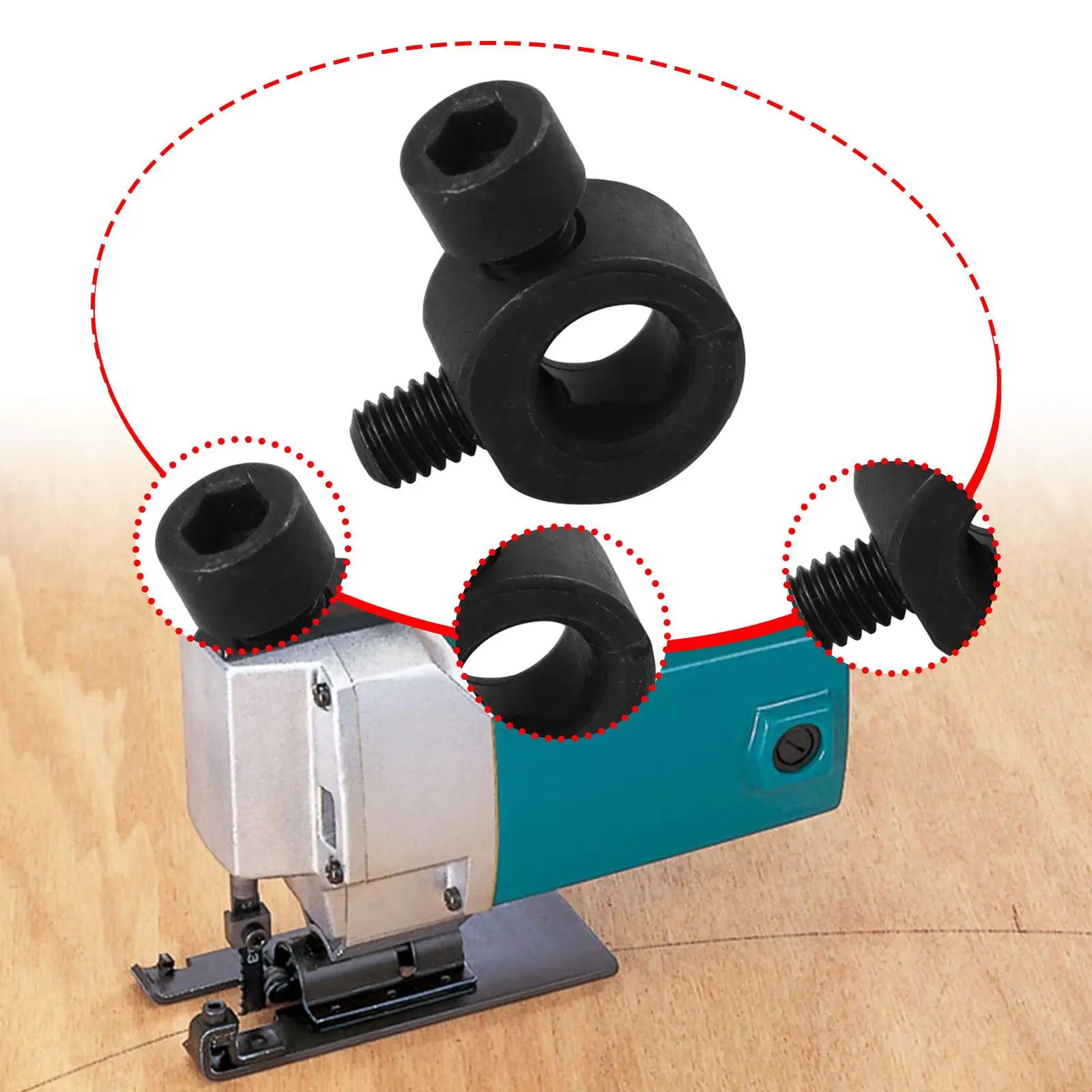 

Blade Clamp Reciprocating Saw Lock Assembly Part Electric Tool Accessory 8mm Hole Locking Chuck Collet Clamping Block