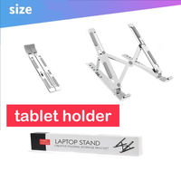Metal Portable Foldable Laptop Stand Adjustable Notebook Holder Aluminum Support For Macbook Pro Air Computer Tablet Base Desk