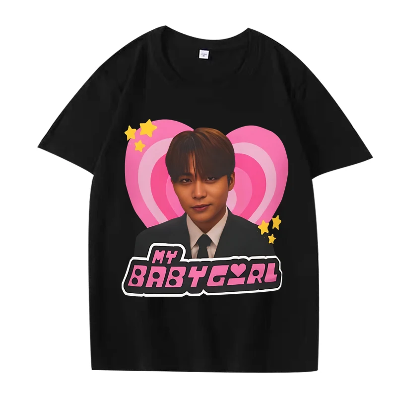 

Ateez Jongho Crazy Form Smirk Y2k Babygirl T Shirt men women Oversized 100% Cotton Hot sale short sleeve Summer TOP Unisex tops