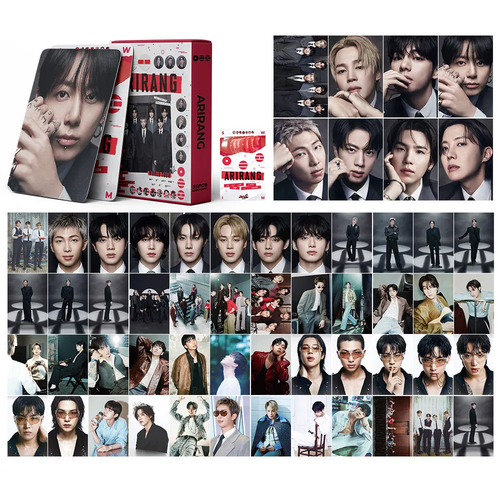 

55Pcs/Box The 5th Album ARIRANG Photocards Kpop Lomo Cards Photo Card for Fans Collection