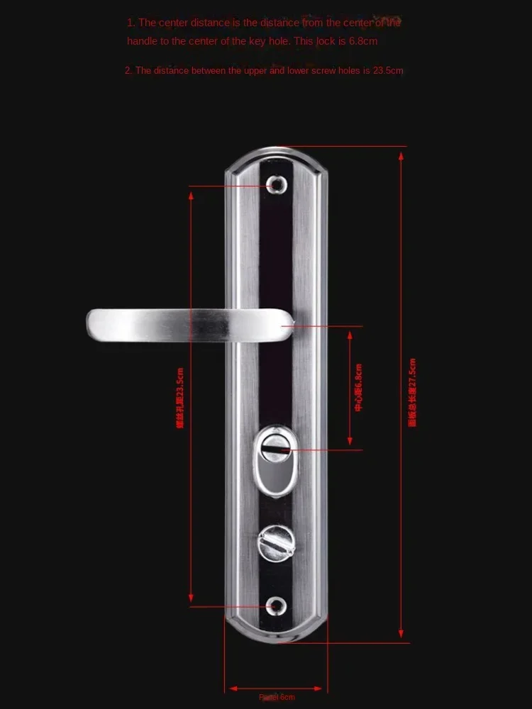 Door Hardware A Complete Set of Anti-theft Door Locks, Household Door Accessories, Panel Handles, and Indoor  Locks