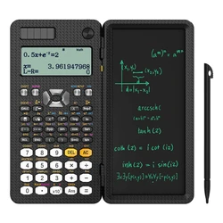 Calculatrice scientifique solaire Portable pliable, avec bloc-notes LCD, 417 fonctions professionnelles, pour étudiants, mise à niveau 991ES