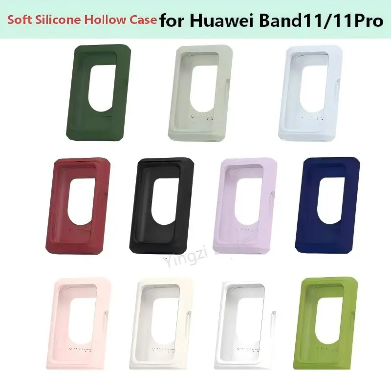 Soft Siliocne Hollow Case for Huawei Band11Pro/11 Cover Protector Watchband Bumper for Huawei Band11/11PRo Shell Accessiors