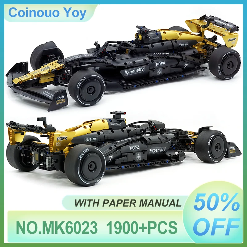 

Striking MK6023 1:8 Black Gold Electroplated Classic Racing Sports Car Model Assembly Building Block DIY Toy Chrismas Adult Gift